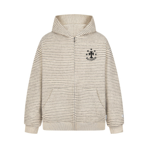 億萬少年BUFU美式復古毛呢條紋連帽衛衣外套男女秋季情侶寬松上衣 億萬少年BUFU美式復古毛呢條紋連帽衛衣外套男女秋季情侶寬松上衣