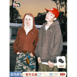 lemanism鷺卓同款美式潮流情侶款條紋連帽衛衣春秋季開衫外套男女