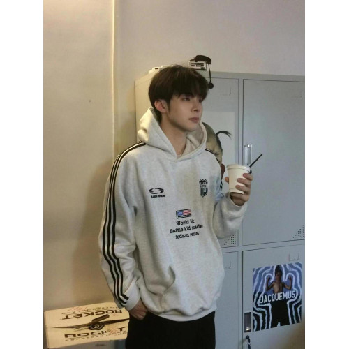 2025新款青少年美式復古三條杠加絨連帽衛衣男士秋冬保暖情侶外套 2025新款青少年美式復古三條杠加絨連帽衛衣男士秋冬保暖情侶外套