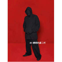 【天花頂基礎款】22ss紅毯秀款小標短寬合身拉鍊連帽衛衣男女同款