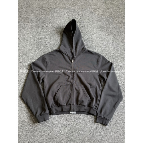 【天花頂基礎款】22ss紅毯秀款小標短寬合身拉鍊連帽衛衣男女同款 【天花頂基礎款】22ss紅毯秀款小標短寬合身拉鍊連帽衛衣男女同款