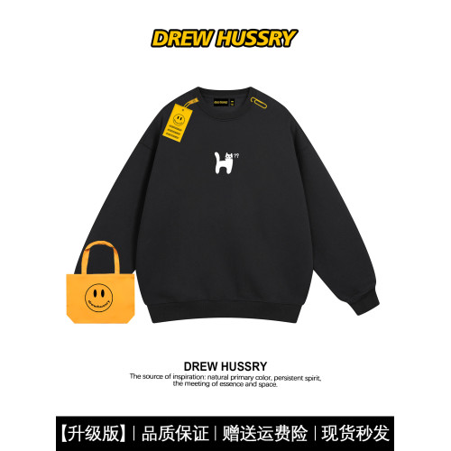 drew美式潮牌趣味貓咪極簡風圓領衛衣男女情侶裝休閒寬松秋冬上衣 drew美式潮牌趣味貓咪極簡風圓領衛衣男女情侶裝休閒寬松秋冬上衣