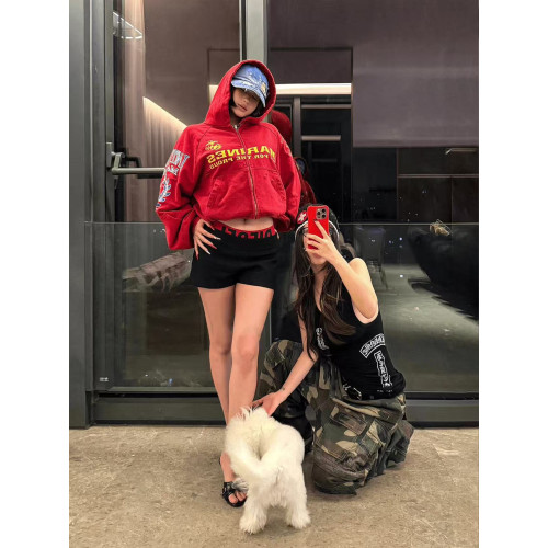 GRAILZ LEARL PROJECT G/R水洗解搆拼接連帽刺綉印花衛衣外套男女 GRAILZ LEARL PROJECT G/R水洗解搆拼接連帽刺綉印花衛衣外套男女