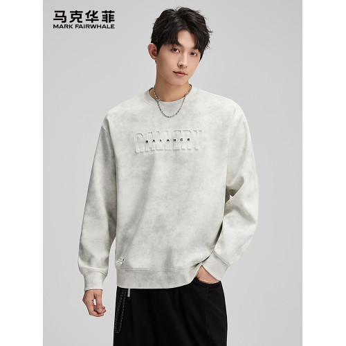 馬克華菲重磅紥染圓領衛衣男款春秋季2025新款潮牌內搭打底衫秋裝 馬克華菲重磅紥染圓領衛衣男款春秋季2025新款潮牌內搭打底衫秋裝