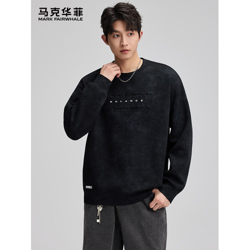 馬克華菲重磅紥染圓領衛衣男款春秋季2025新款潮牌內搭打底衫秋裝 馬克華菲重磅紥染圓領衛衣男款春秋季2025新款潮牌內搭打底衫秋裝