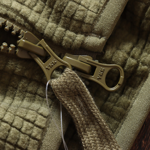 尾貨潮流經典方格絨抓絨外套男士秋冬保暖自發熱休閒連帽衛衣