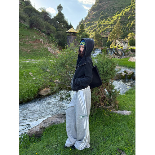 F383 美式復古水洗拉鍊衛衣做舊寬松連帽cleanfit外套上衣男女ins F383 美式復古水洗拉鍊衛衣做舊寬松連帽cleanfit外套上衣男女ins