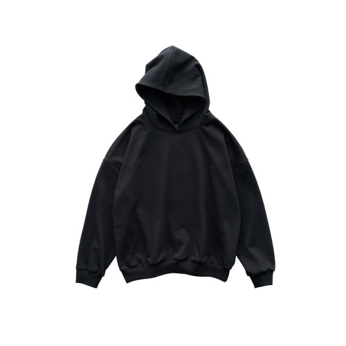 BOHRHOO25AW「450G高克重+恒溫蓄暖」短寬版型素色基礎連帽衛衣男 BOHRHOO25AW「450G高克重+恒溫蓄暖」短寬版型素色基礎連帽衛衣男