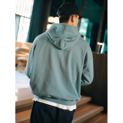 BOHRHOO25AW「450G高克重+恒溫蓄暖」短寬版型素色基礎連帽衛衣男 BOHRHOO25AW「450G高克重+恒溫蓄暖」短寬版型素色基礎連帽衛衣男