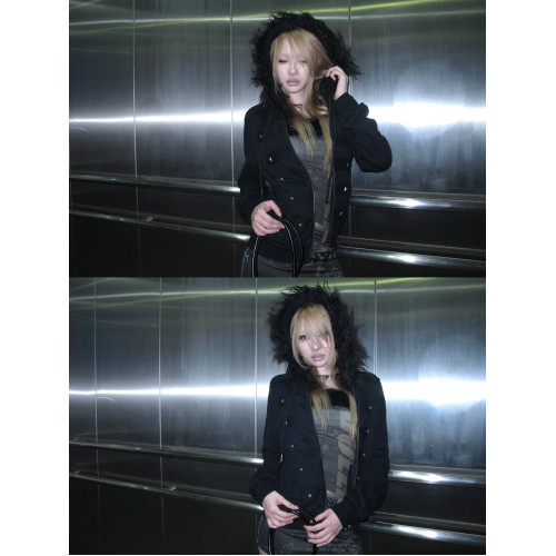 noEmosen(noE)酵洗宮廷鉚釘復古毛領著正肩版型連帽秋季衛衣 noEmosen(noE)酵洗宮廷鉚釘復古毛領著正肩版型連帽秋季衛衣