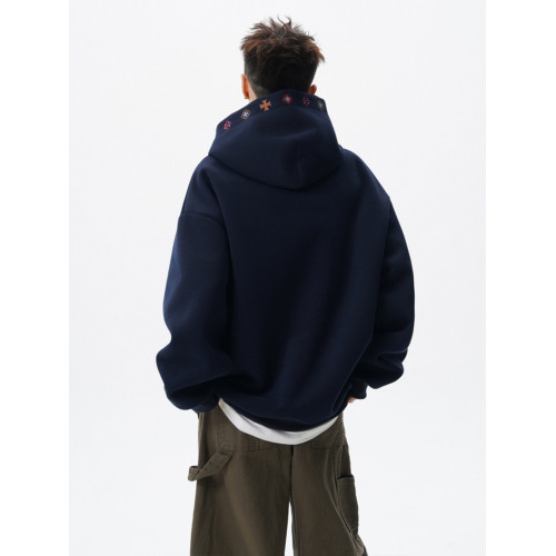 設計感民族風刺綉衛衣男秋季高街百搭寬松連帽衫潮牌休閒情侶上衣 設計感民族風刺綉衛衣男秋季高街百搭寬松連帽衫潮牌休閒情侶上衣