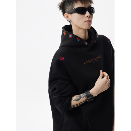 設計感民族風刺綉衛衣男秋季高街百搭寬松連帽衫潮牌休閒情侶上衣 設計感民族風刺綉衛衣男秋季高街百搭寬松連帽衫潮牌休閒情侶上衣