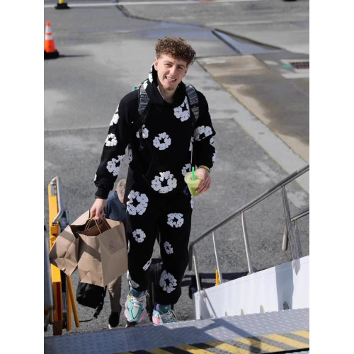 高品質DENIM TEARS木棉花髮泡迷彩滿印花美式VTG連帽衛衣男女帽衫 高品質DENIM TEARS木棉花髮泡迷彩滿印花美式VTG連帽衛衣男女帽衫