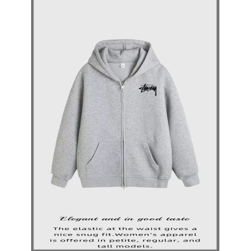 瑞斯圖西STUSSY骰子圖案連帽衛衣外套寬松休閒百搭拉鍊外套男女 瑞斯圖西STUSSY骰子圖案連帽衛衣外套寬松休閒百搭拉鍊外套男女