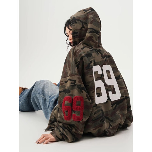 美式復古迷彩開衫連帽衛衣男女秋季潮牌百搭夾克寬松休閒帽衫外套 美式復古迷彩開衫連帽衛衣男女秋季潮牌百搭夾克寬松休閒帽衫外套