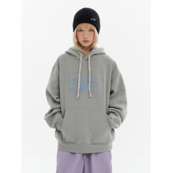 CryingCenter 秋冬連帽毛巾綉彩點抽繩加絨加厚衛衣 哭喊中心