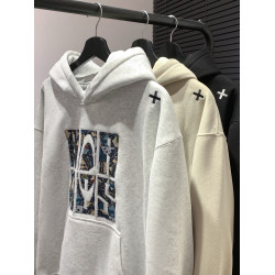 ADAMF重磅刺綉連帽衛衣男女寬松秋冬季外套上衣潮牌帽衫加絨加厚