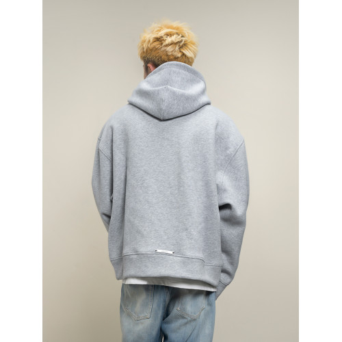 Makemore衛衣男春季'看得見質感'黑色潮流休閒基礎空氣層情侶上衣