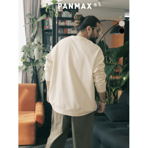 PANMAX大碼男裝潮牌肌理感純色衛衣潮酷工裝打底衫套頭圓領衛衣 PANMAX大碼男裝潮牌肌理感純色衛衣潮酷工裝打底衫套頭圓領衛衣
