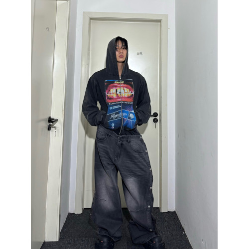 *RYE CHASIN如果造型能殺*人煙盒洗水做舊短款修身連帽衛衣hoodie *RYE CHASIN如果造型能殺*人煙盒洗水做舊短款修身連帽衛衣hoodie