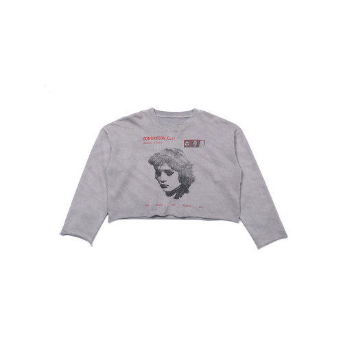 SONGAADON 25FW Babsi人像印花水洗套頭衛衣 SONGAADON 25FW Babsi人像印花水洗套頭衛衣