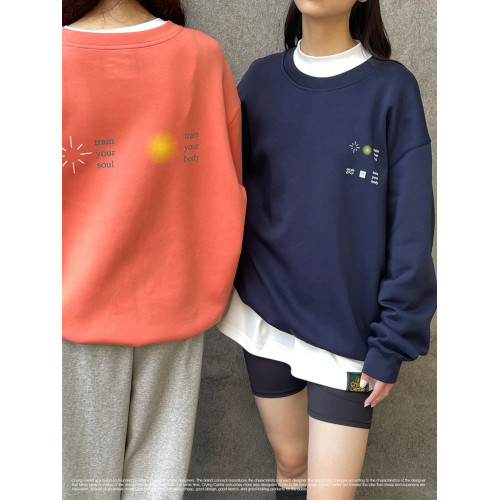 CryingCenter光環印花恒溫暖皮吸溼速乾7A抗菌長袖圓領衛衣男女款 CryingCenter光環印花恒溫暖皮吸溼速乾7A抗菌長袖圓領衛衣男女款