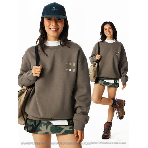 CryingCenter光環印花恒溫暖皮吸溼速乾7A抗菌長袖圓領衛衣男女款 CryingCenter光環印花恒溫暖皮吸溼速乾7A抗菌長袖圓領衛衣男女款