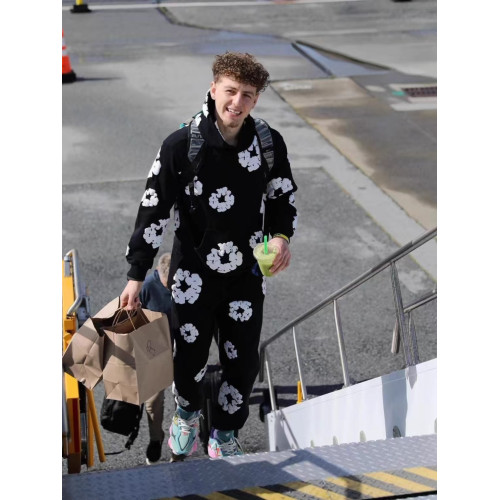 高版本DENIM TEARS木棉花髮泡美式秋冬連帽加絨衛衣男女帽衫加厚 高版本DENIM TEARS木棉花髮泡美式秋冬連帽加絨衛衣男女帽衫加厚