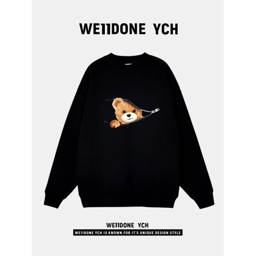 WE11DONE YCH美式小熊印花趣味長袖衛衣2025秋冬百搭寬潮流套頭 WE11DONE YCH美式小熊印花趣味長袖衛衣2025秋冬百搭寬潮流套頭