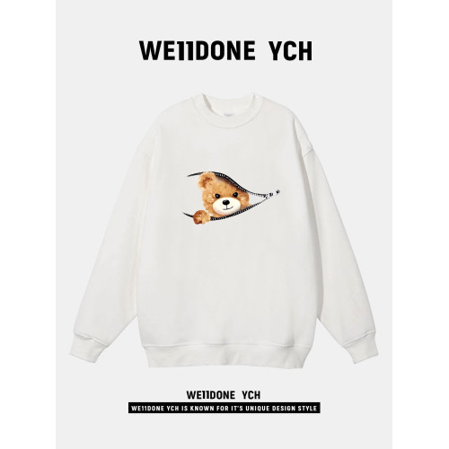 WE11DONE YCH美式小熊印花趣味長袖衛衣2025秋冬百搭寬潮流套頭 WE11DONE YCH美式小熊印花趣味長袖衛衣2025秋冬百搭寬潮流套頭