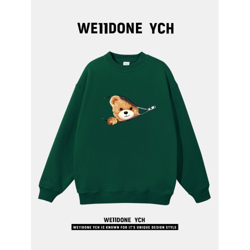 WE11DONE YCH美式小熊印花趣味長袖衛衣2025秋冬百搭寬潮流套頭 WE11DONE YCH美式小熊印花趣味長袖衛衣2025秋冬百搭寬潮流套頭