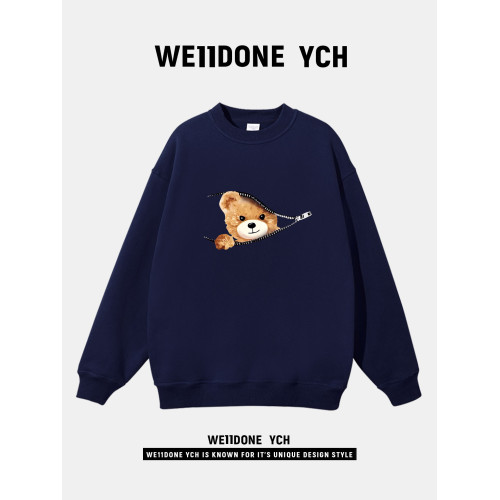 WE11DONE YCH美式小熊印花趣味長袖衛衣2025秋冬百搭寬潮流套頭 WE11DONE YCH美式小熊印花趣味長袖衛衣2025秋冬百搭寬潮流套頭