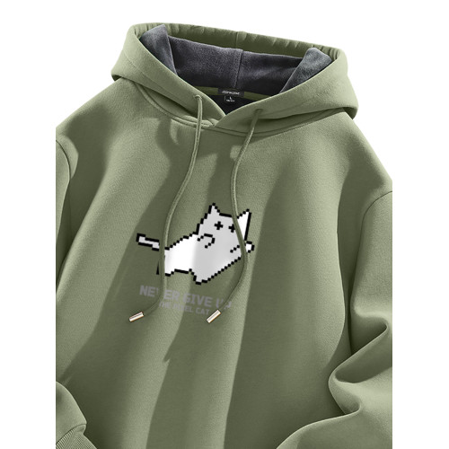 真維斯LIFE加絨衛衣男生冬季潮流百搭加厚保暖連帽上衣男款M 真維斯LIFE加絨衛衣男生冬季潮流百搭加厚保暖連帽上衣男款M