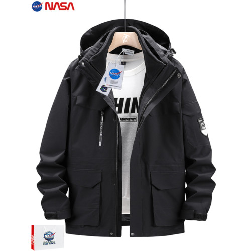 NASA可拆卸三合一沖鋒衣男款2025新款秋冬季外套加肥大碼8XL300斤 NASA可拆卸三合一沖鋒衣男款2025新款秋冬季外套加肥大碼8XL300斤