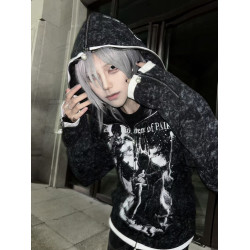 PAIKI「塞勒斯前奏」'魔王'古堡連帽開衫秋冬長袖外套潮衛衣男女