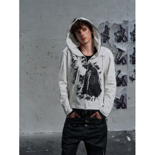 PAIKI「塞勒斯前奏」'魔王'古堡連帽開衫秋冬長袖外套潮衛衣男女 PAIKI「塞勒斯前奏」'魔王'古堡連帽開衫秋冬長袖外套潮衛衣男女