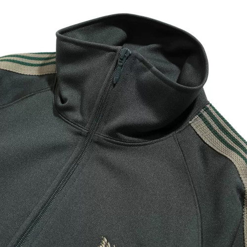 NEEDLES新配色蝴蝶刺綉拉鍊開衫外套春秋立領休閒長袖夾克 潮 NEEDLES新配色蝴蝶刺綉拉鍊開衫外套春秋立領休閒長袖夾克 潮