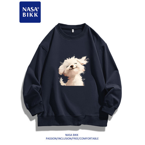 【微笑小狗】NASA重磅美式衛衣男女情侶春秋印花圓領套頭寬松長袖 【微笑小狗】NASA重磅美式衛衣男女情侶春秋印花圓領套頭寬松長袖