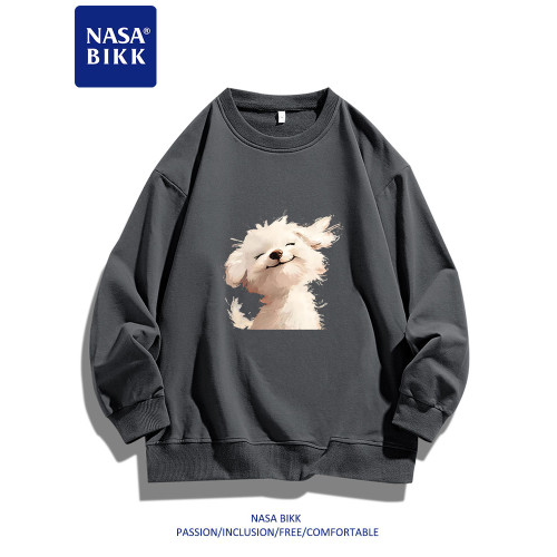 【微笑小狗】NASA重磅美式衛衣男女情侶春秋印花圓領套頭寬松長袖 【微笑小狗】NASA重磅美式衛衣男女情侶春秋印花圓領套頭寬松長袖