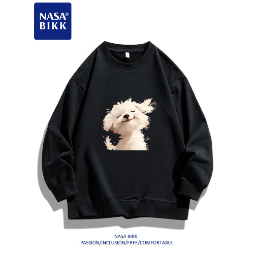 【微笑小狗】NASA重磅美式衛衣男女情侶春秋印花圓領套頭寬松長袖 【微笑小狗】NASA重磅美式衛衣男女情侶春秋印花圓領套頭寬松長袖