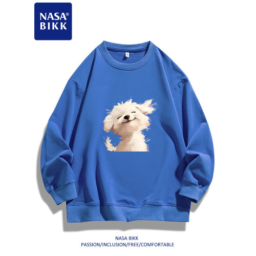 【微笑小狗】NASA重磅美式衛衣男女情侶春秋印花圓領套頭寬松長袖 【微笑小狗】NASA重磅美式衛衣男女情侶春秋印花圓領套頭寬松長袖