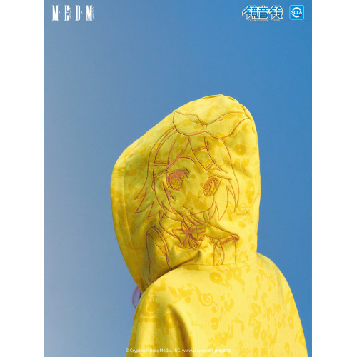 MEDMx初音未來滿印迷彩休閒拉鍊帽衫女卡通風情侶開衫連帽衛衣秋