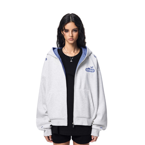 【Achock官方店】美式復古新款格子拼接開衫外套潮牌重磅情侶衛衣 【Achock官方店】美式復古新款格子拼接開衫外套潮牌重磅情侶衛衣