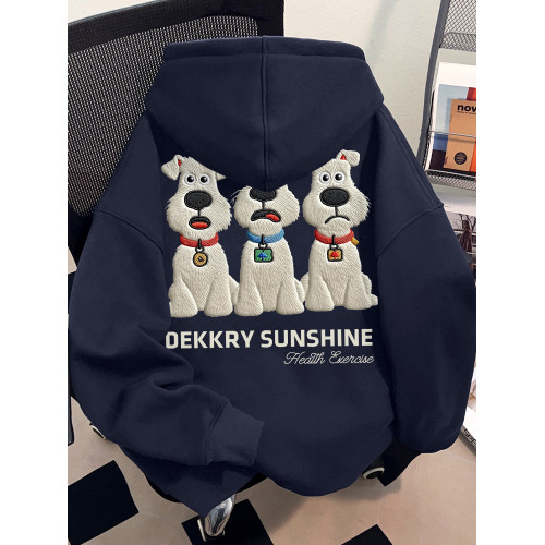 美式潮流時尚藏青色連帽衛衣ins秋季男女簡約情侶裝設計百搭上衣 美式潮流時尚藏青色連帽衛衣ins秋季男女簡約情侶裝設計百搭上衣