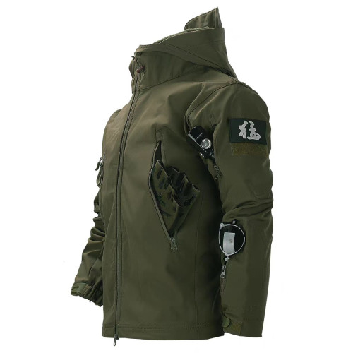 戶外迷彩防寒三合一沖鋒衣男女保暖防水加絨秋冬軟殼多口袋衣外套 戶外迷彩防寒三合一沖鋒衣男女保暖防水加絨秋冬軟殼多口袋衣外套