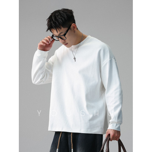 有術「淨廓密織」純色小領口圓領衛衣男秋季美式潮牌打底衫長袖 有術「淨廓密織」純色小領口圓領衛衣男秋季美式潮牌打底衫長袖