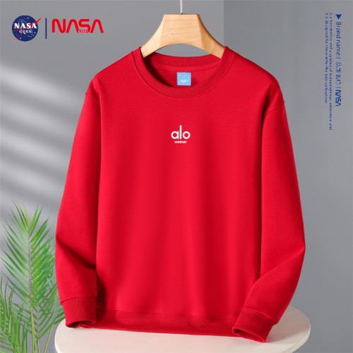 NASA聯名潮牌圓領套頭衛衣男士秋冬季加絨加厚打底衫休閒寬松上衣 NASA聯名潮牌圓領套頭衛衣男士秋冬季加絨加厚打底衫休閒寬松上衣