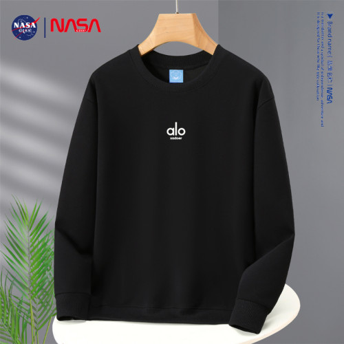 NASA聯名潮牌圓領套頭衛衣男士秋冬季加絨加厚打底衫休閒寬松上衣 NASA聯名潮牌圓領套頭衛衣男士秋冬季加絨加厚打底衫休閒寬松上衣