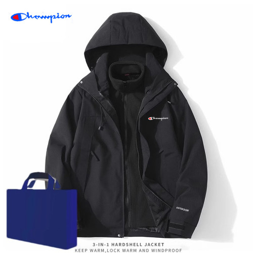 沖鋒衣三合一秋季情侶戶外登山服女連帽防風防水2025新款男款外套 沖鋒衣三合一秋季情侶戶外登山服女連帽防風防水2025新款男款外套