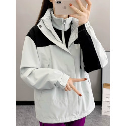 三合一沖鋒衣男女情侶加絨加厚外套防水新疆進藏戶外徒步登山上衣